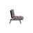 Modern 1-Seat Sofa-Bed, Soft Woven Fabric, 28.0 x 27.6 x 15.7 inches | 100% Metal Frame, Multi-Position Backrest | Easy Clean Fabric, 400 g/m² Silicone Fiber Filling, Perfect for Southwestern and Entertainment Spaces
