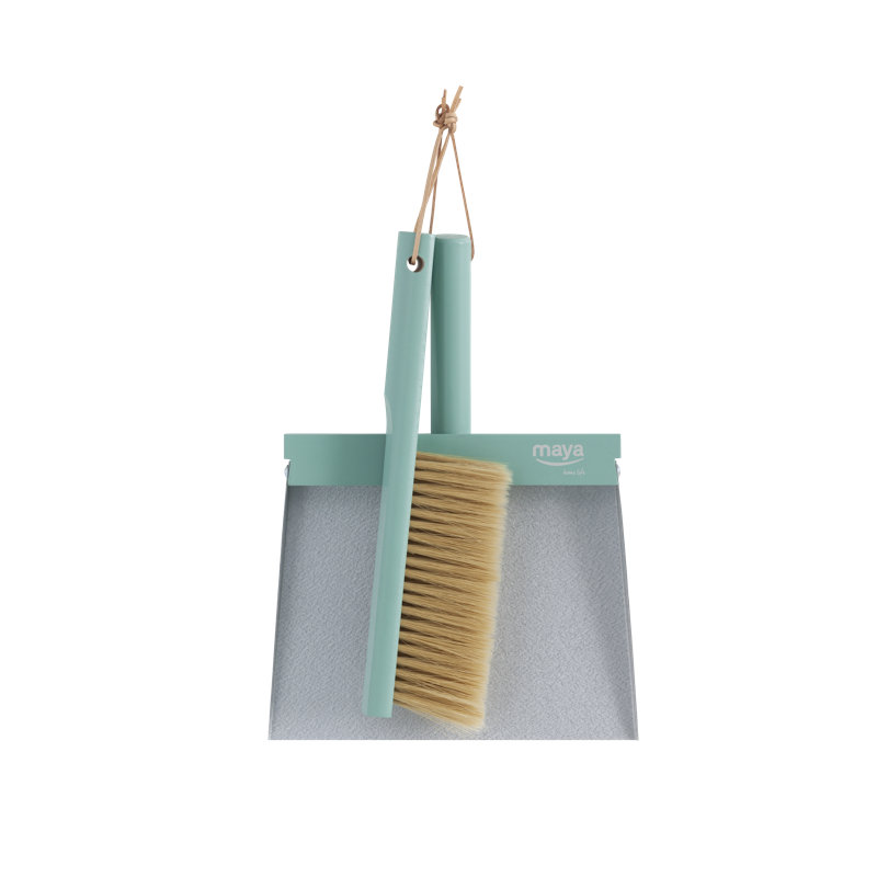 Broom And Dustpan Set with Replaceable Head