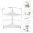 2 Tier Kitchen Spice Rack Vertical Shelf, Corner Storage Rack, Silver