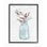 Fleur de coton dans un pot de marque de couleur de savon et doublé-impression d’art graphique
