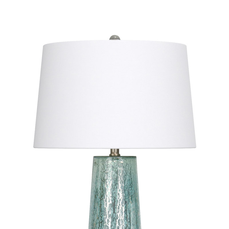 Emerald Rain - Lampe de table abstraite aux tons verts 32 po - ensemble de 2 - finition verte
