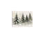 Scène d'hiver neige pin, cadre mural en bois encastré, 16 L x 20 l