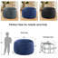 Memory Foam Filled Bean Bag Chair with Soft Removeable Cover-1575739263-1575739262