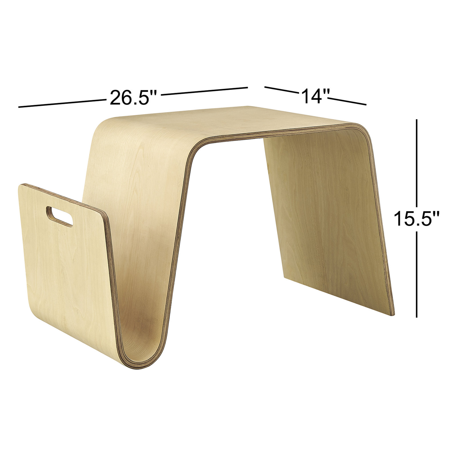 Meiko Abstract End Table, Natural