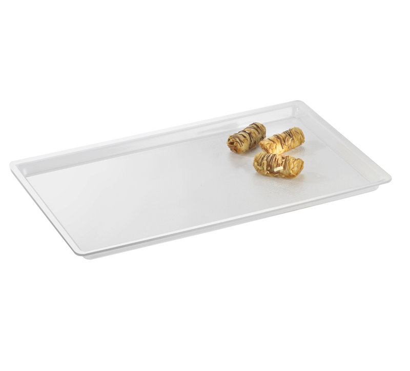 Shallow Bakery Tray, White, 1" H x 18" W x 13" D