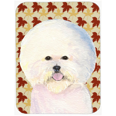 East Urban Home Bichon Frise Portrait Glass Cutting Board