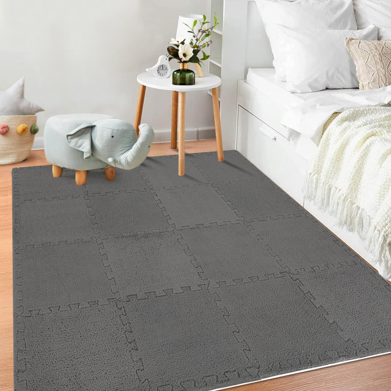 Carreau en mousse L 12 po x l 12 po x 0,6 po, Gris