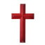 Support mural en bois d'acajou rouge 7 x 12 po