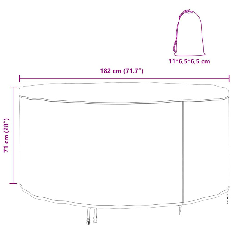 Outdoor Patio Dining Set Cover