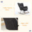 Chaise berçante en tissu Teddy-402982923