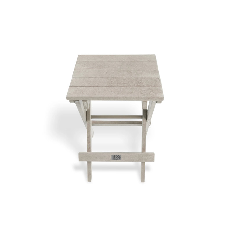 Trahan Fully Assembled All-Weather Recycled HDPE Outdoor Folding Bistro table, Sand