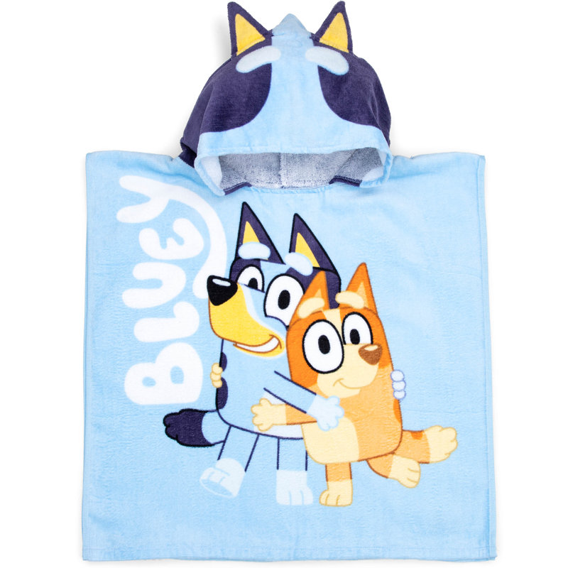 Poncho à capuchon Bluey 22 X 22