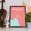 Melbourne City Map - No Frame Print-651011059