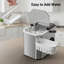Machine à glaçons portable - production rapide 26LBS / 24H, compatible WiFi avec contrôle intelligent pour la maison et les voyages