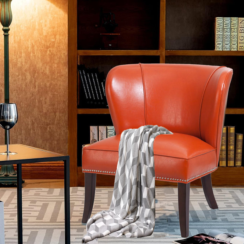 Chaise d'appoint 30,7 po Idom, Orange