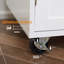 Kitchen Island Cart Rolling Trolley Cart With Drawer, Storage Cabinet & Towel Rack, White