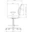 Chaise de dessinateur en filet Ratchet