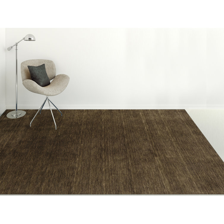 Chauvin Wool Brown Area Rug