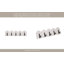Décoration murale décorative à 5 arches pour décoration intérieure - Décoration murale suspendue pour entrée ou salle de lavage - 24 po, blanc et noir