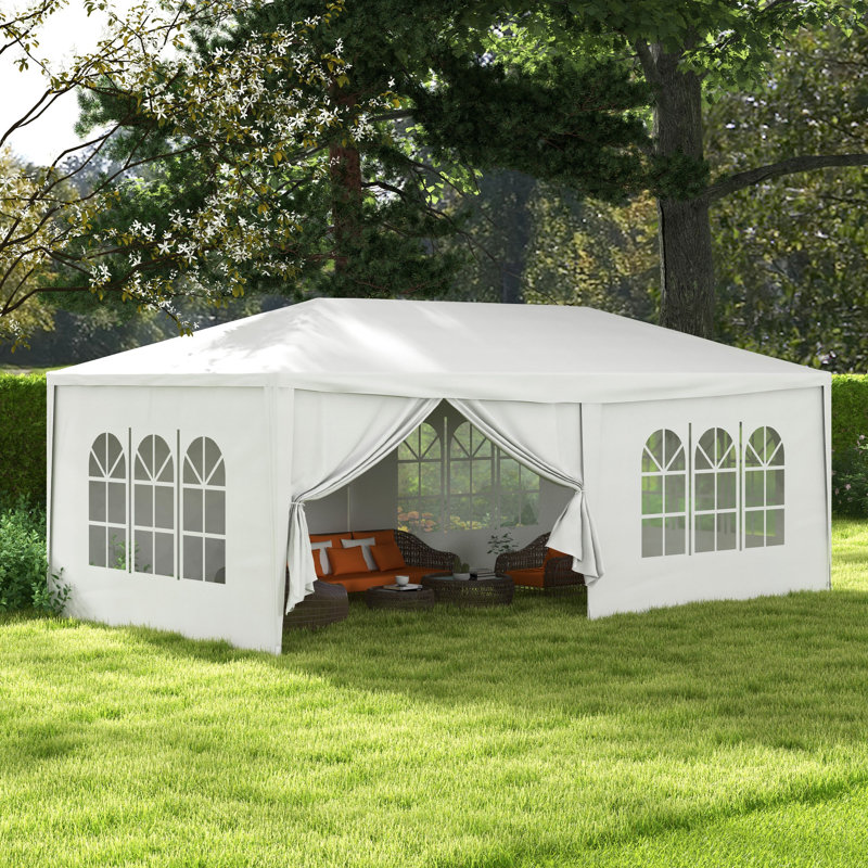 Bryhanna 5.83m x 2.93m Metal Party Tent