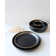 "The Luxury Collection" Black with Gold Trim - Four Piece Dinnerware Set