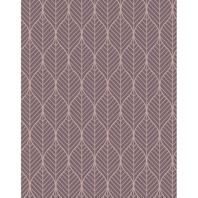 Cima Geometric Tropical Wallpaper, Purple
