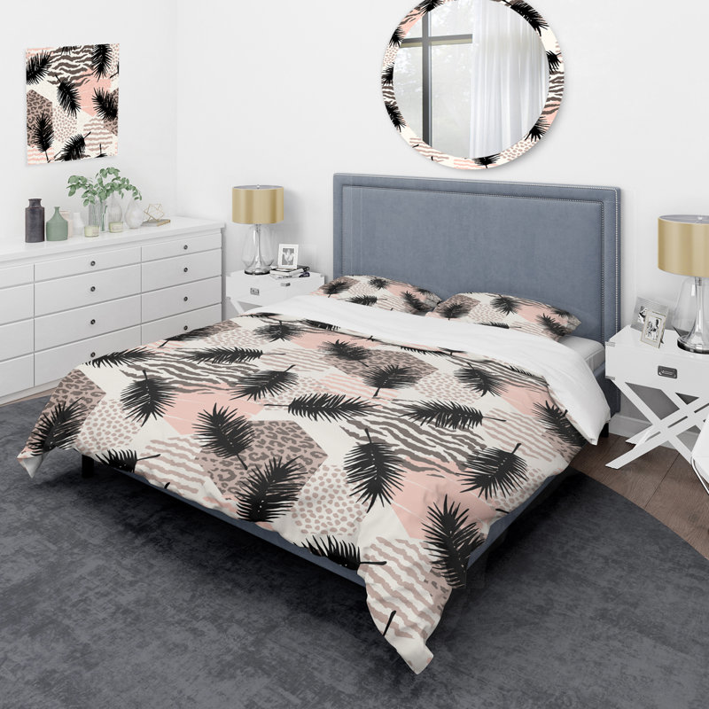 Abstract Animal Pattern I Polyester Floral Duvet Cover