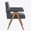Fauteuil de salle à manger en tissu Poppy-188928001