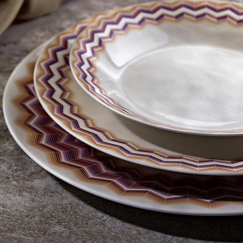 Assiette à soupe Missoni Zig Zag Jarris 156 8,5 po, Jarris 156