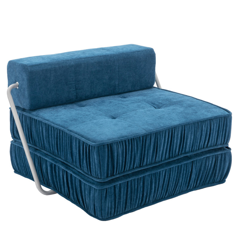 Canapé-lit pliant, futon-lit, Bleu