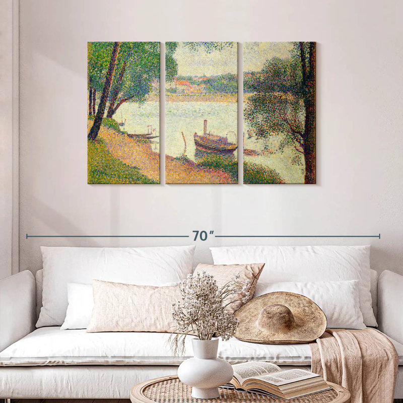 Meat Gray Weather Grande Jatte 1886-1888, H 28 po x l 45 po