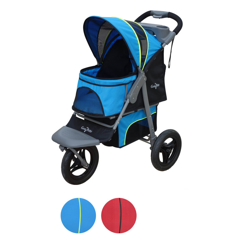 Poussette pliante pour la course à pied, Rouge