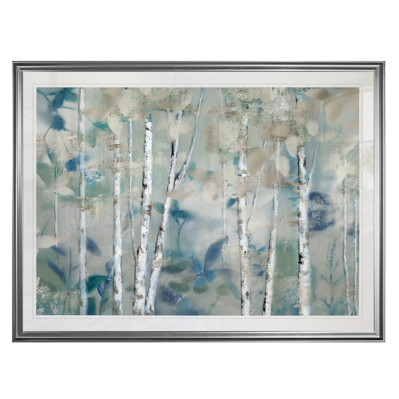 «Zen Forest I», reproduction, H 20 po x l 24 po x P 1,5 po, Cadre argenté