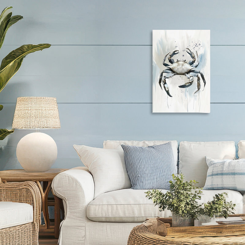 Royaume des crabes, toile par Ramona Murdock, H 24 po x l 16 po