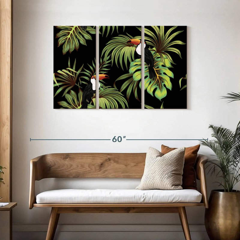 Vintage Toucan, 28" H x 45" W