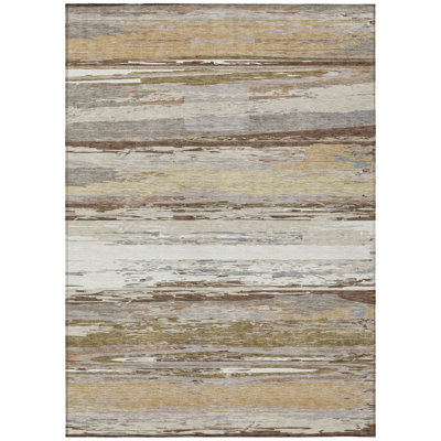 Machine Washable Indoor/Outdoor Jeffery ACN2287 Stripes Rug
