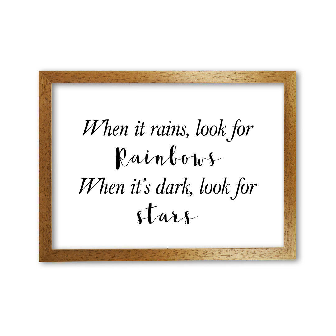 When It Rains Look For Rainbows - Print