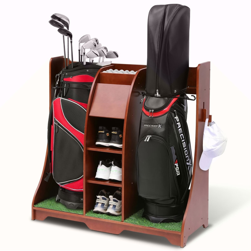 Tablette de golf autoportante en bois