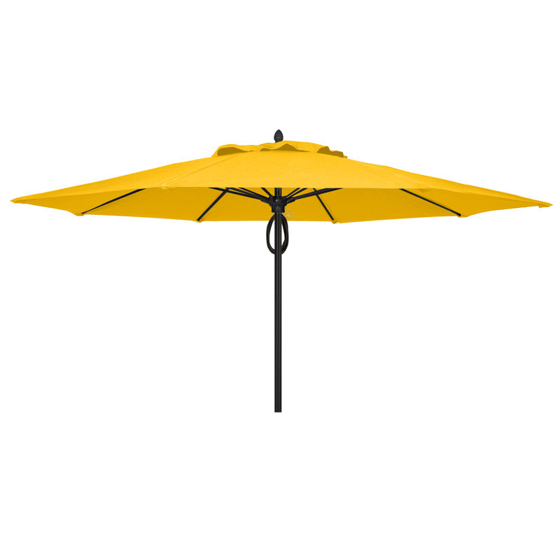 Parasol de marché 11 'Prestige, Blanc, Jaune tournesol