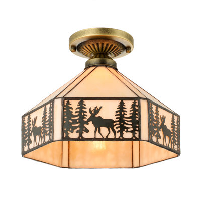 Attamore Glass Flush Mount