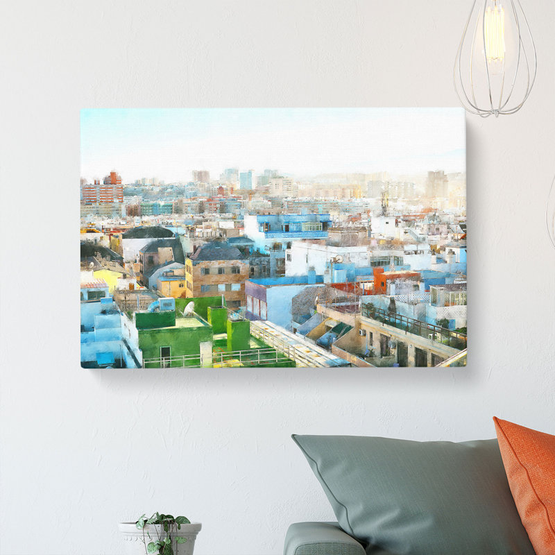 Rooftop View Of Gran Canaria - Wrapped Canvas, 30cm H x 45cm W x 4cm D
