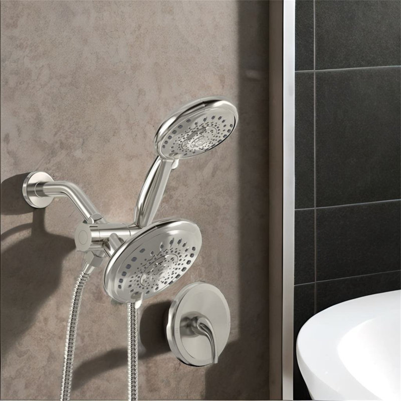 Complete Shower System, Brushed Nickel