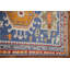 Tapis de couloir indien bleu traditionnel 2x8