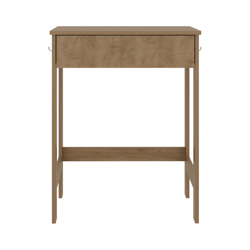 Bureau Eagar Minimalist, structure robuste avec barre de support inférieure et surface de travail fonctionnelle