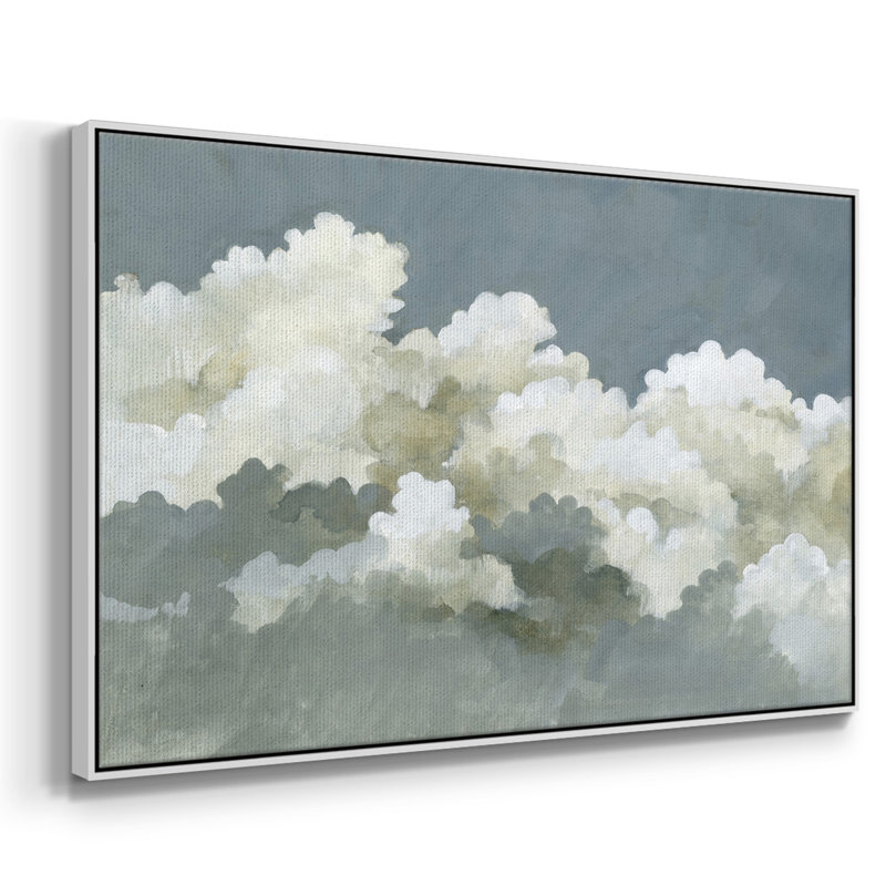 Big Clouds III, reproduction d'art sur toile, H 17 po x l 25 po x P 2 po, Toile encadrée flottée blanche