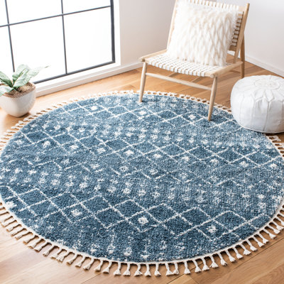 Destiney Fringe Shag Performance Southwestern Rug