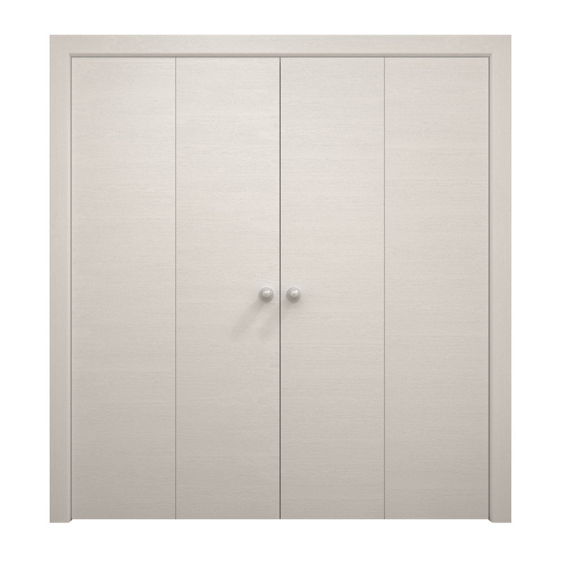 Portes coulissantes doubles pliantes | Ego 5000 | Ensemble de quincaillerie pour moulures robustes | Portes de garde-robe de chambre en bois massif