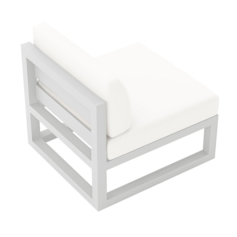 Yarieli Outdoor Lounge Chair with Cushions, Natural