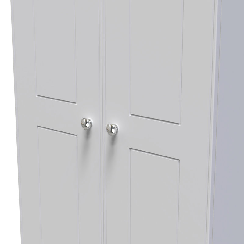 Conners Manufactured Wood Wardrobe, Grey Matt