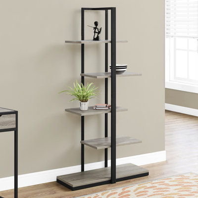 Bibliothèque, bibliothèque, étagère, 5 niveaux, h 60 po, bureau, chambre à coucher
